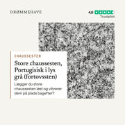 Video: Store chaussesten, Portugisisk i lys grå (fortovssten) – sådan bruger du den (1:43)