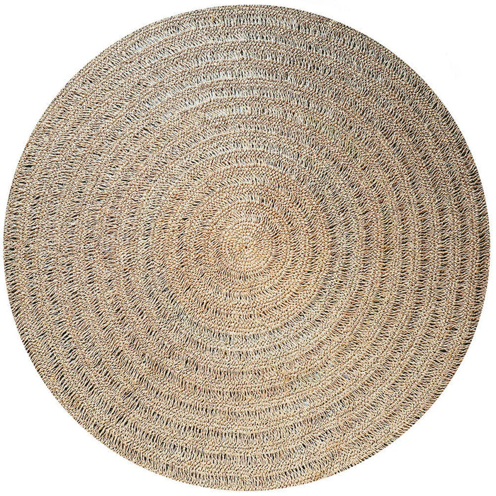 Rundt tæppe i søgræs - 200 cm
