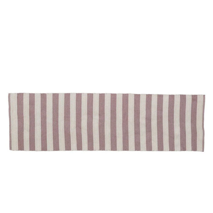 Strivie tæppe løber stribet rosa 240x70 cm