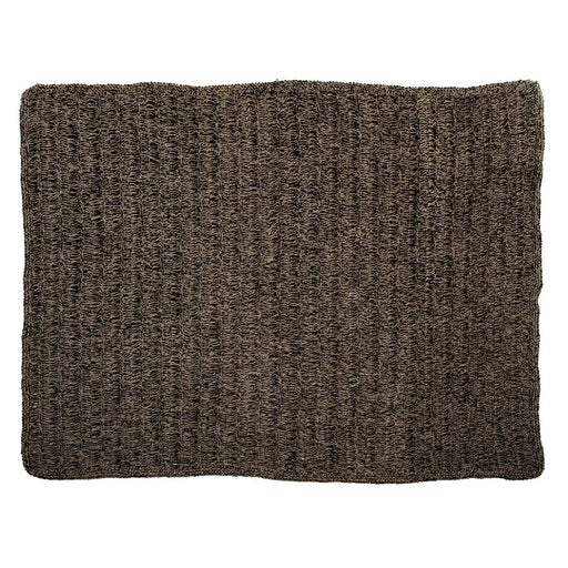 Tæppe i sort søgræs - 200x300 cm