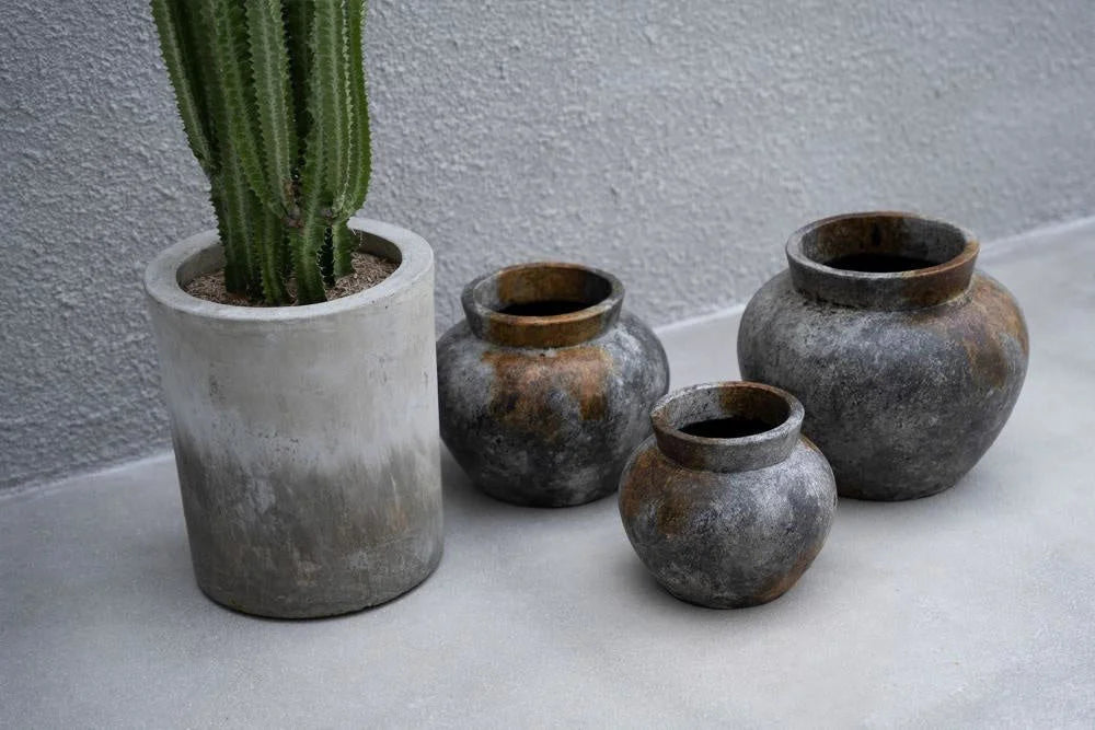 The Funky - Stor Vase i antik grå